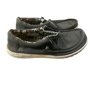 Hey Dude Wally Stretch black shoes men’s size 14